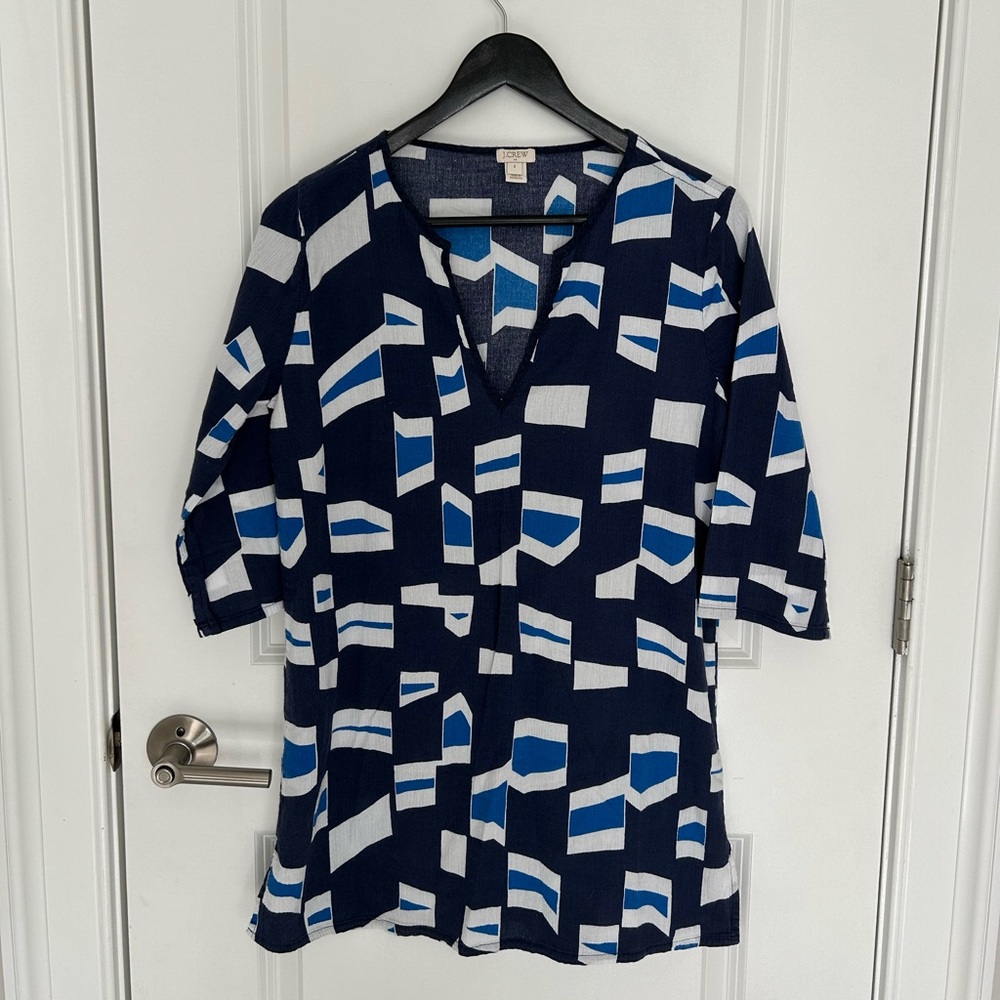J. Crew Womens Geometric Print Tunic
